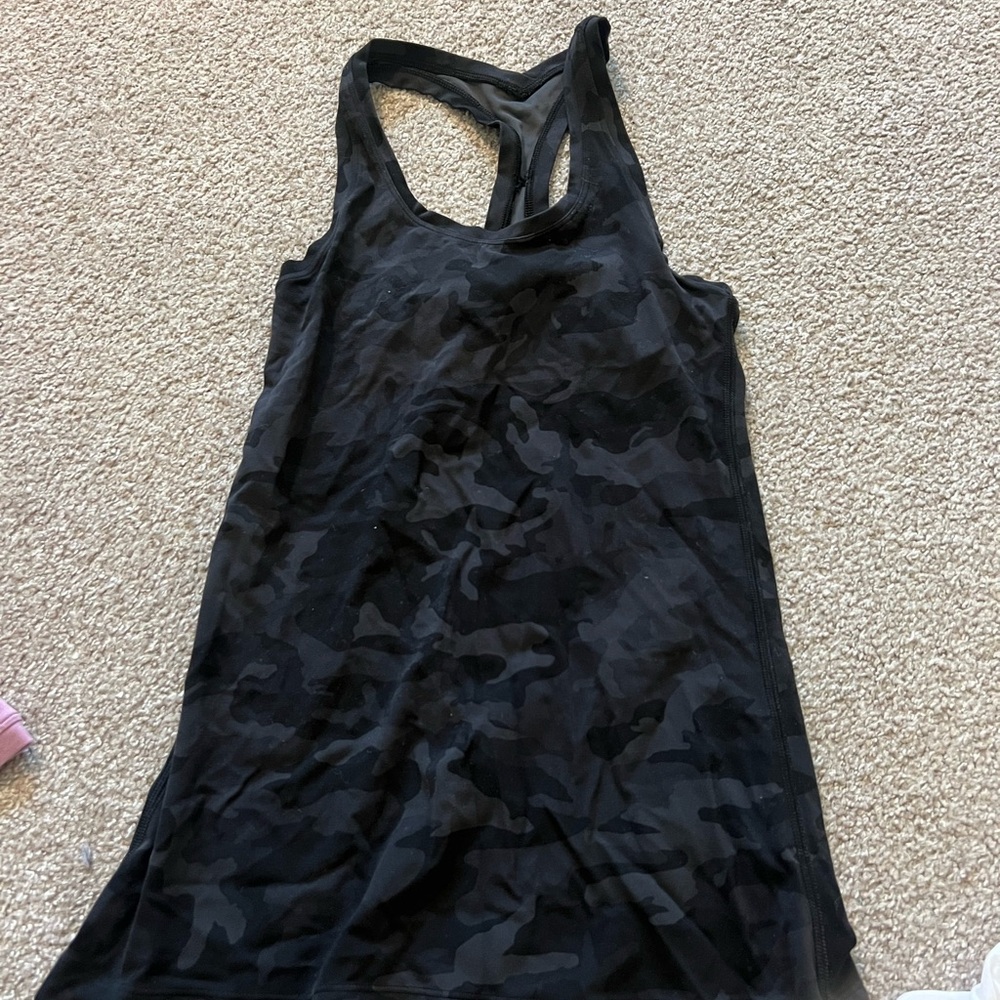 Black Camouflage Women's workout Top